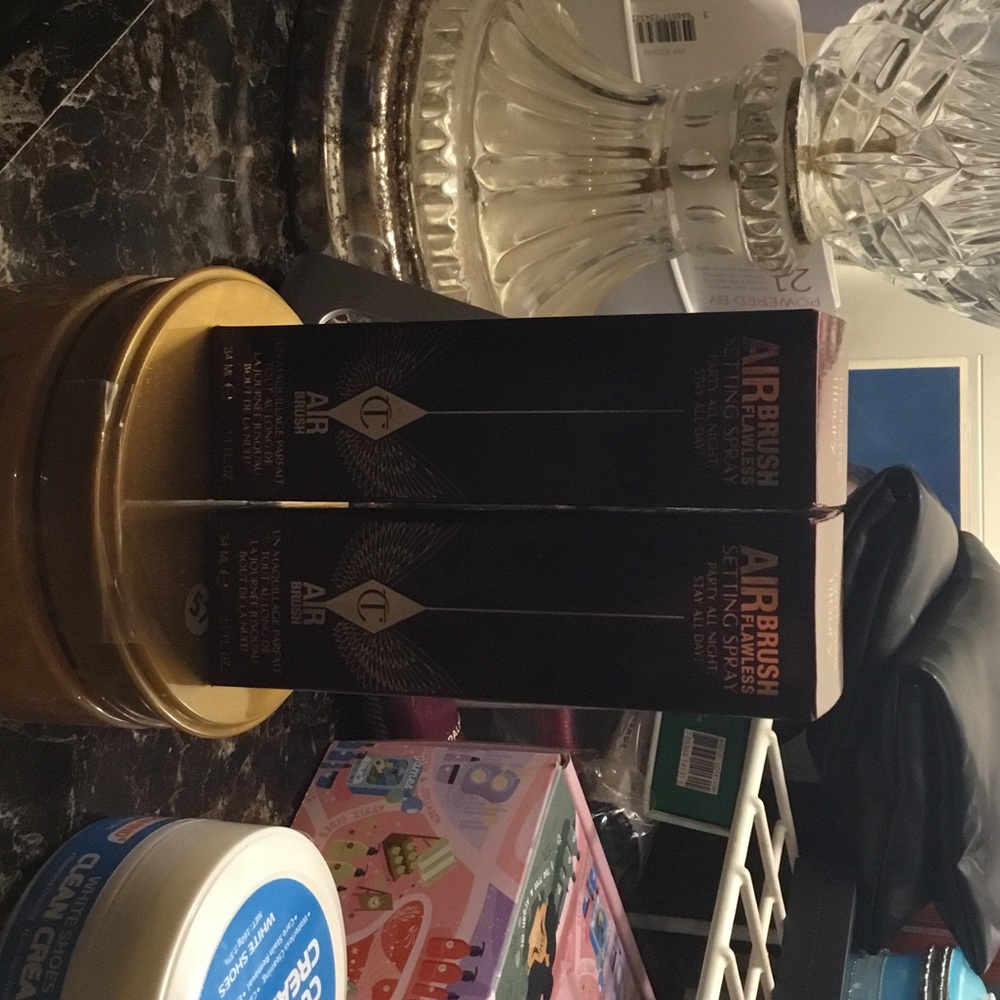 Charlotte Tilbury Airbrush Setting Spray — Black and Gold Packaging